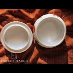 Tiffany & Co. Limoges France Tiffany Garden poppy and butterfly porcelain trinket box
