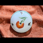 Tiffany & Co. Limoges France Tiffany Garden poppy and butterfly porcelain trinket box
