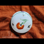 Tiffany & Co. Limoges France Tiffany Garden poppy and butterfly porcelain trinket box
