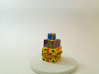 Artoria Limoges three stacked gifts trinket box, hand painted French porcelain Christmas collectible
