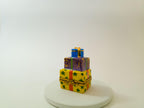 Artoria Limoges three stacked gifts trinket box, hand painted French porcelain Christmas collectible
