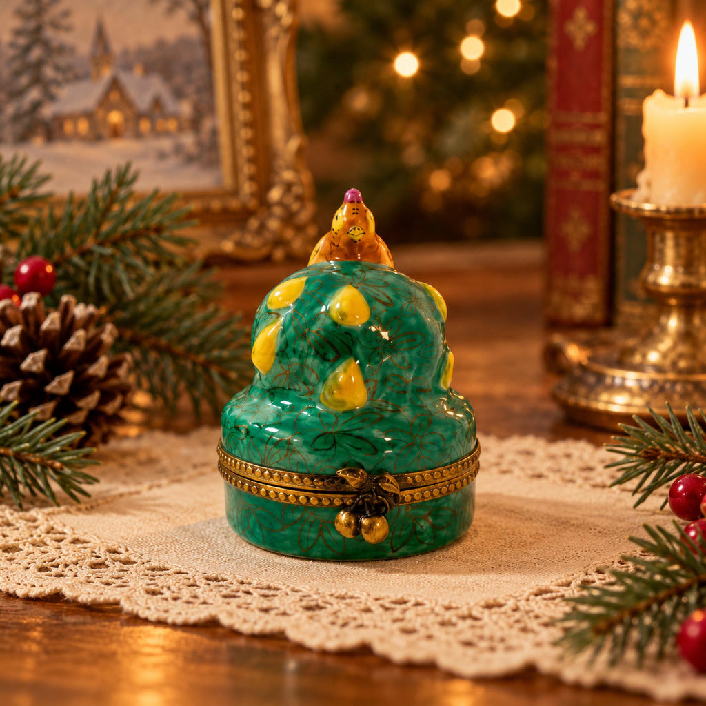 Partridge in a pear tree trinket box, 12 Days of Christmas Theme