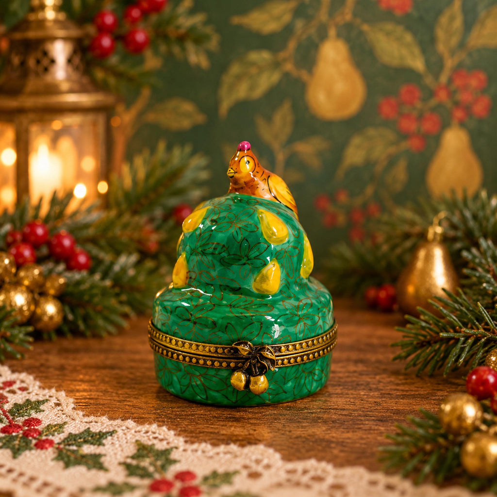 Partridge in a pear tree trinket box, 12 Days of Christmas Theme