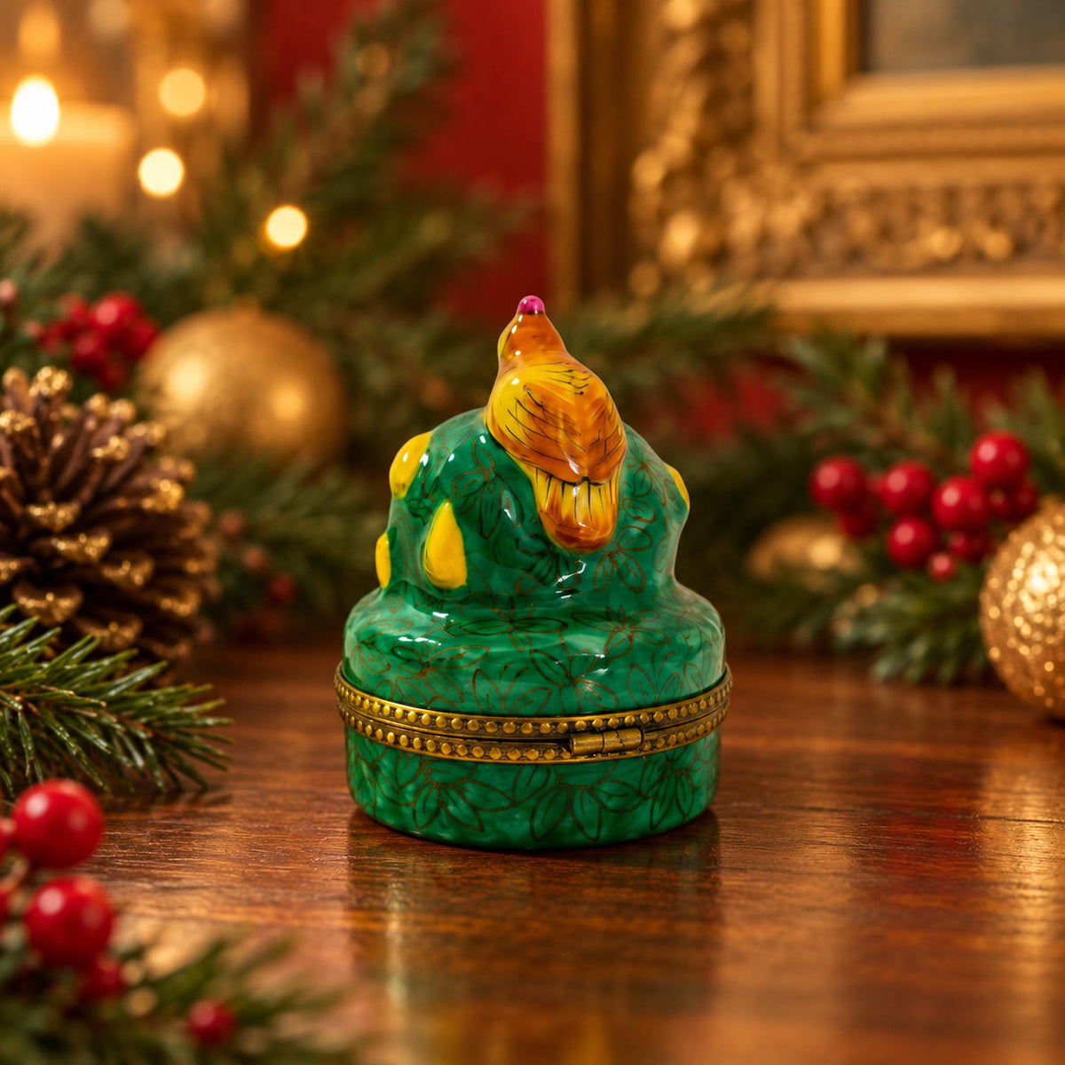 Partridge in a pear tree trinket box, 12 Days of Christmas Theme