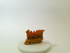 Limoges France red locomotive train trinket box