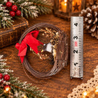Rustic Christmas Collection, twig bird wreath, miniature black metal sleigh and star ornament