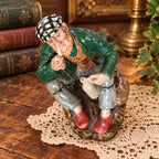 Royal Doulton The Wayfarer HN 2362 porcelain figurine, English character collectible, seated pipe smoker
