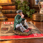 Royal Doulton The Wayfarer HN 2362 porcelain figurine, English character collectible, seated pipe smoker
