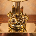 Seiko quartz anniversary mantel clock with gold-tone arch