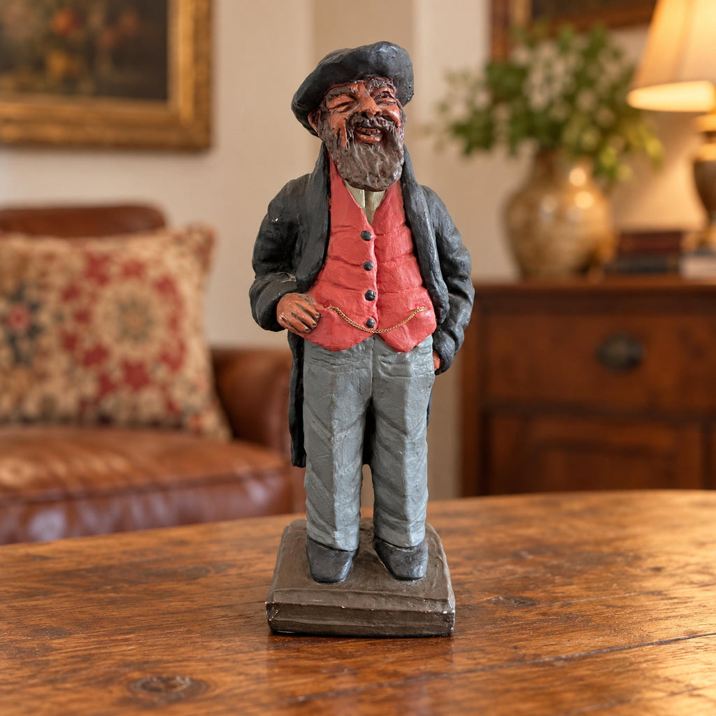 Fiddler on the Roof Judaica figurine, Sam Bernardi Tevya folk art sculpture, numbered special edition