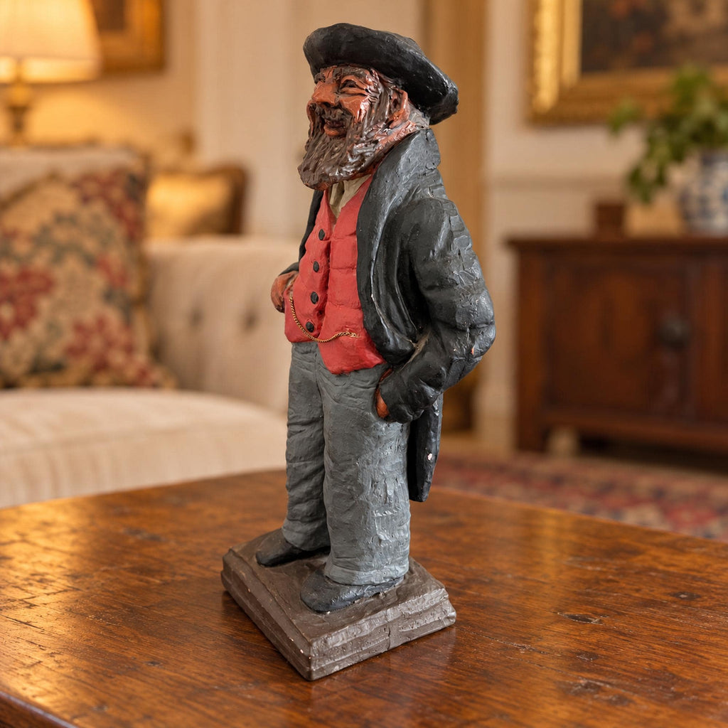 Fiddler on the Roof Judaica figurine, Sam Bernardi Tevya folk art sculpture, numbered special edition
