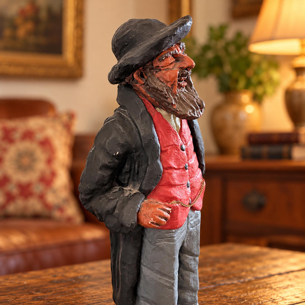 Fiddler on the Roof Judaica figurine, Sam Bernardi Tevya folk art sculpture, numbered special edition