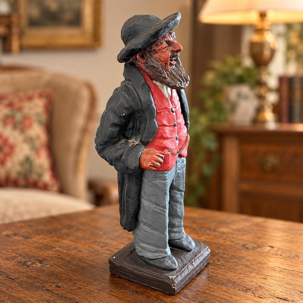 Fiddler on the Roof Judaica figurine, Sam Bernardi Tevya folk art sculpture, numbered special edition