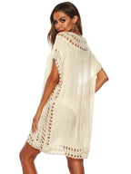 Bohemian Crochet Trim Beach Cover Up Dress - Embrace Boho Chic Style