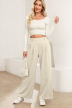 Sara Waist Wide Leg Pants