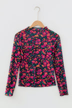 Leona Sleeve Mock top Long Sleeve Top