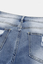 Georgia Skinny Distressed Capri Jeans