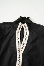 Estrella Flounce Sleeve Trim Blouse