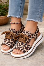 Malani Lace Up Wedge Sandals