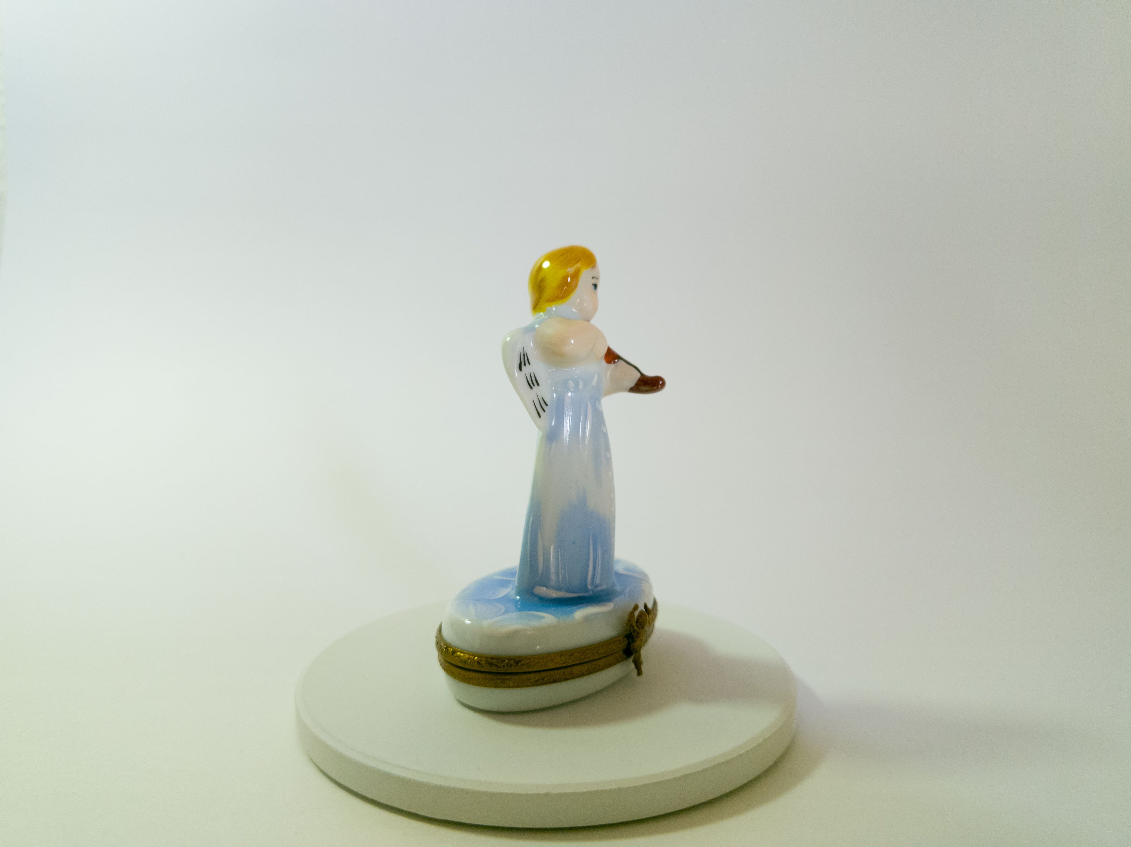 Angel with Violin Limoges - LADYBIRD LAUGH