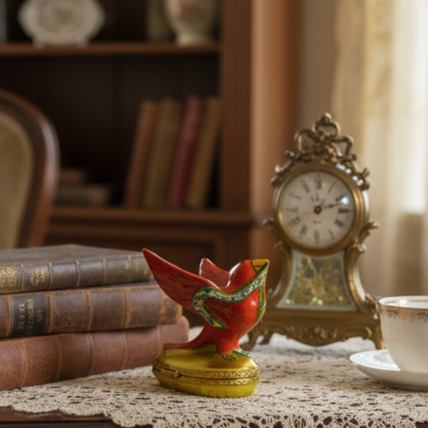 Artoria Four Calling Birds Limoges - LADYBIRD LAUGH