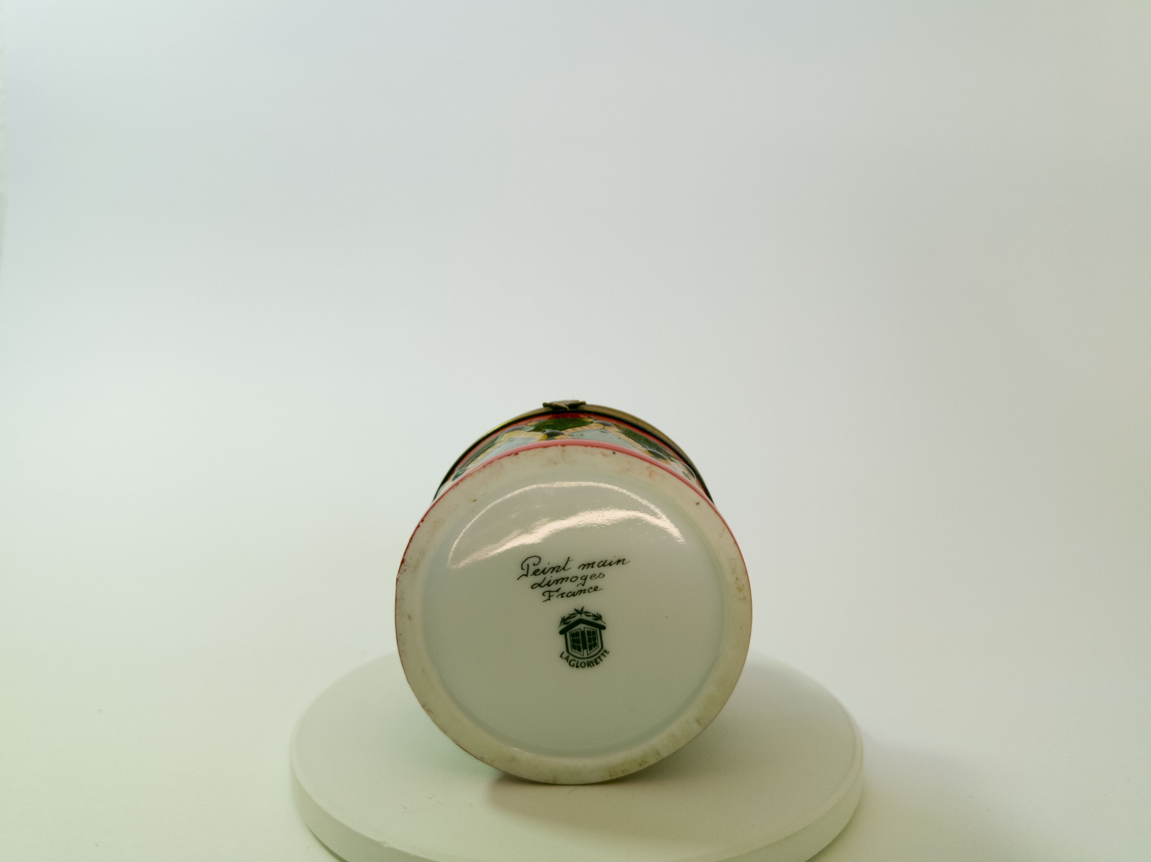 Baby Girl on Drum Limoges - LADYBIRD LAUGH