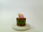 Baby Girl on Drum Limoges - LADYBIRD LAUGH