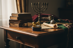 Blue and Gold Star of David Gift Limoges - LADYBIRD LAUGH