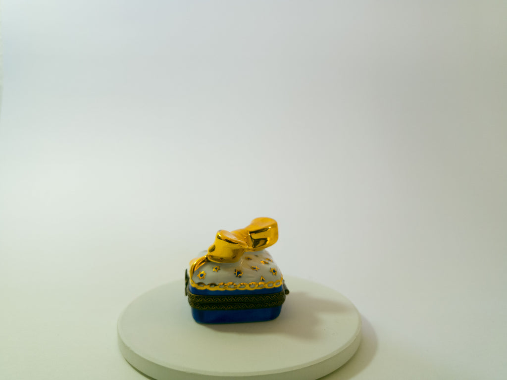 Blue and Gold Star of David Gift Limoges - LADYBIRD LAUGH