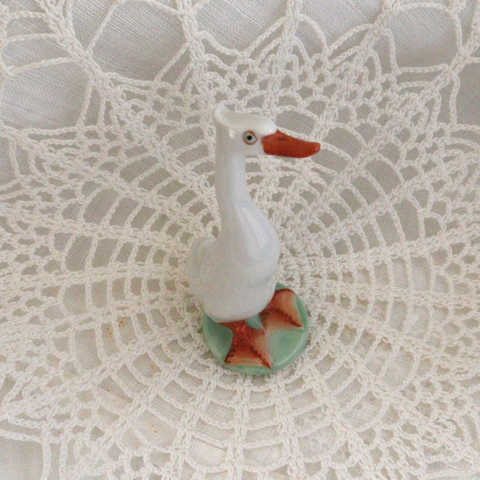 Indian Runner Duck - Herend Hungary Hand Painted - LADYBIRD LAUGH