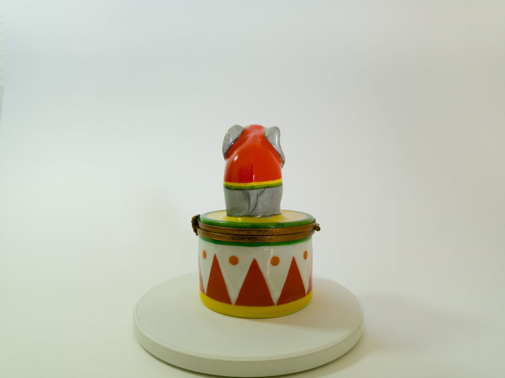 Circus Elephant on Drum Limoges - LADYBIRD LAUGH