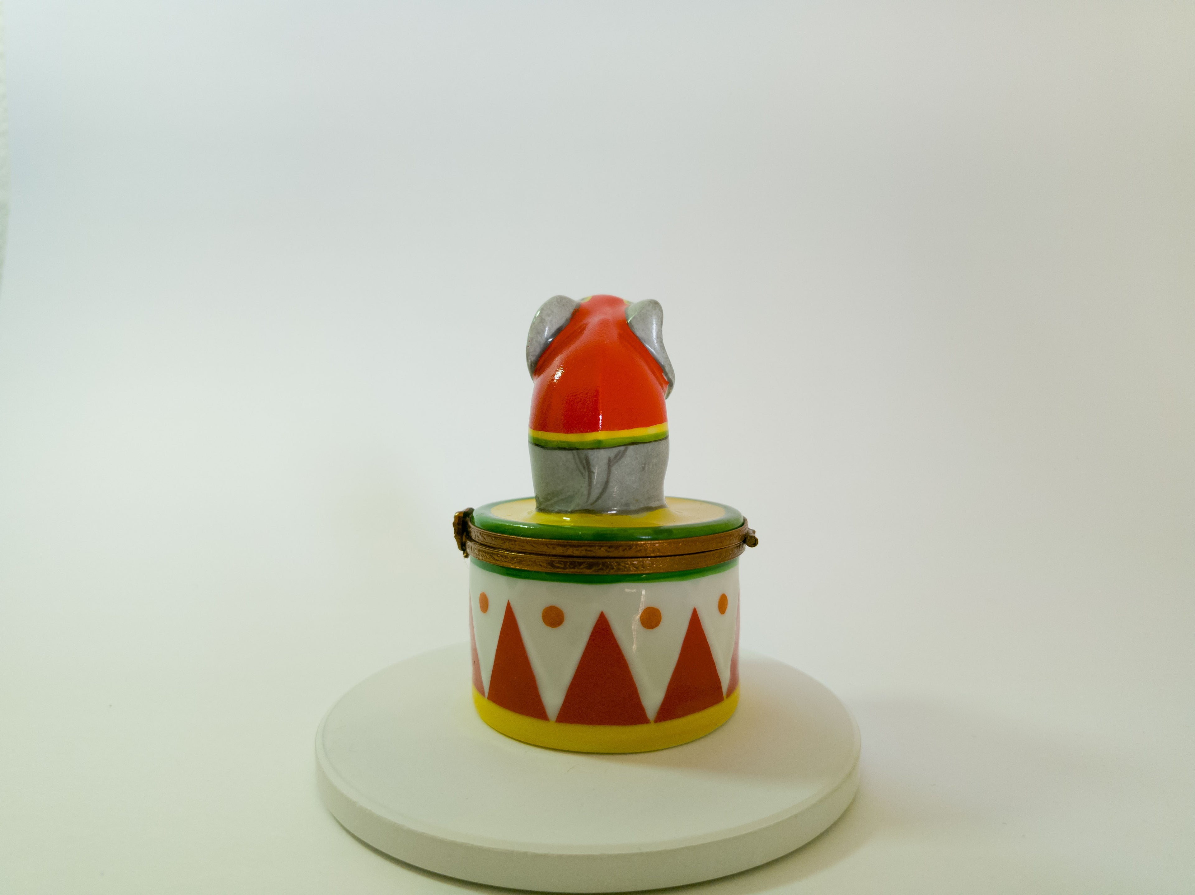 Circus Elephant on Drum Limoges - LADYBIRD LAUGH