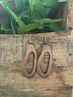 Beautiful Boho Wood Drop Earrings