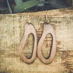 Beautiful Boho Wood Drop Earrings