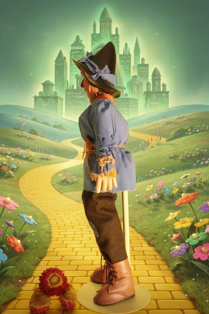 Franklin Mint Wizard of Oz Scarecrow - LADYBIRD LAUGH