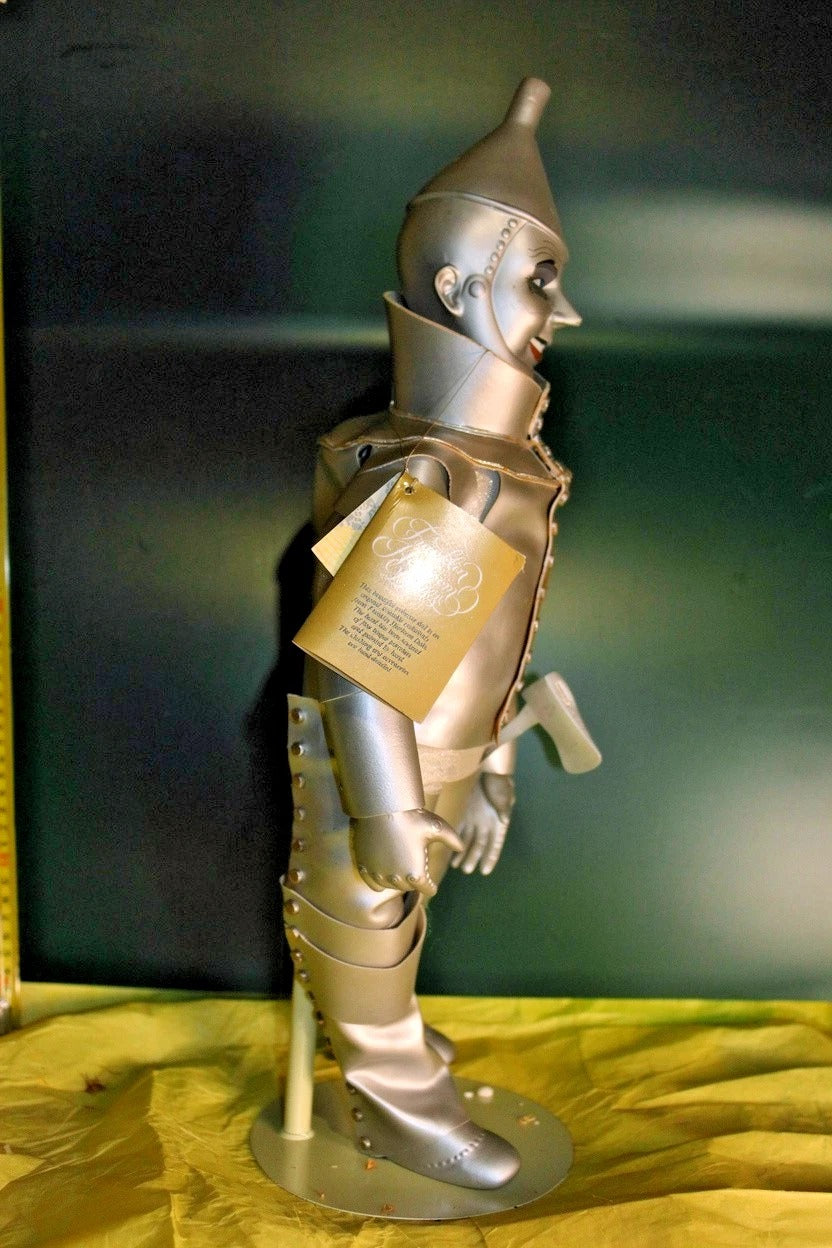 Franklin Mint Wizard of Oz Tin Man - LADYBIRD LAUGH