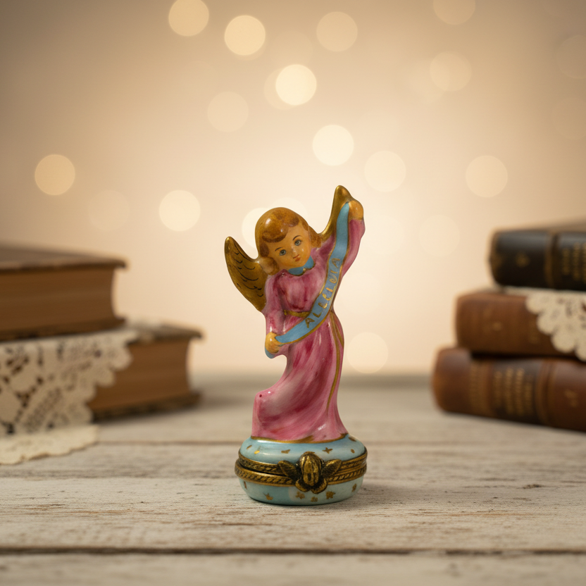 Hallelujah Nativity Angel Limoges - LADYBIRD LAUGH