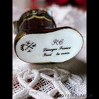 Hand-Painted Limoges Kittens in Christmas Stocking Porcelain Trinket Box