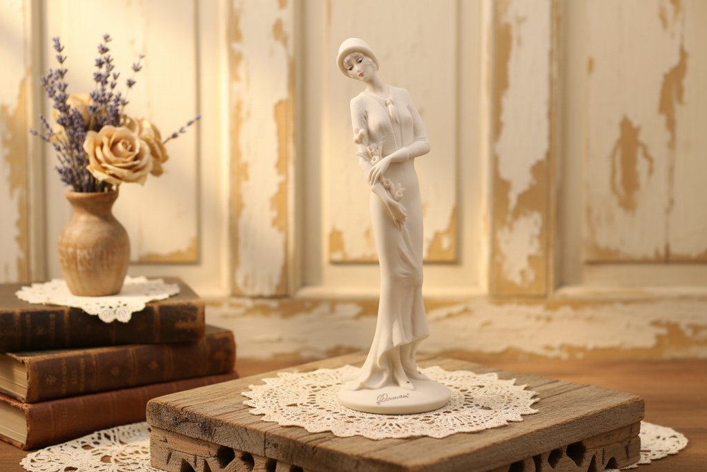 Giuseppe Armani Lady with Flowers Figurine | Authentic Vintage