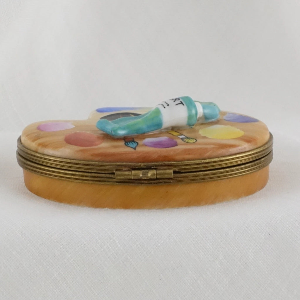 Limoges Marque Deposse Signed Painters Palette - LADYBIRD LAUGH