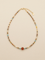 Natural Stone Boho Jewelry Choker Necklace