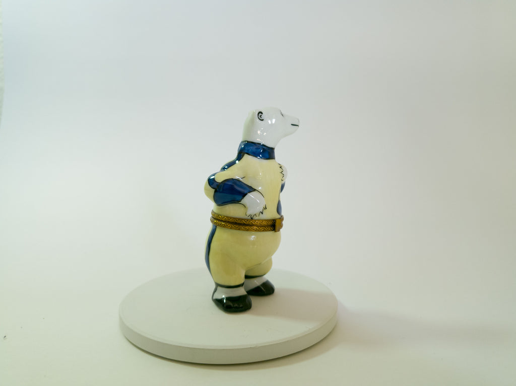 Polar Bear Baseball Player Limoges - LADYBIRD LAUGH