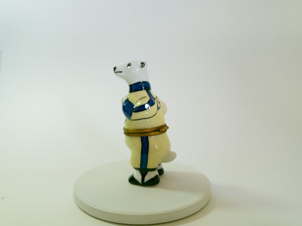 Polar Bear Baseball Player Limoges - LADYBIRD LAUGH