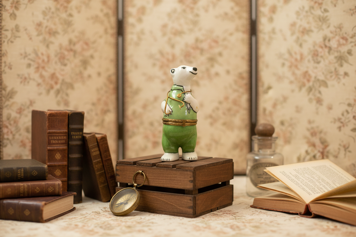 Polar Bear Doctor Limoges - LADYBIRD LAUGH