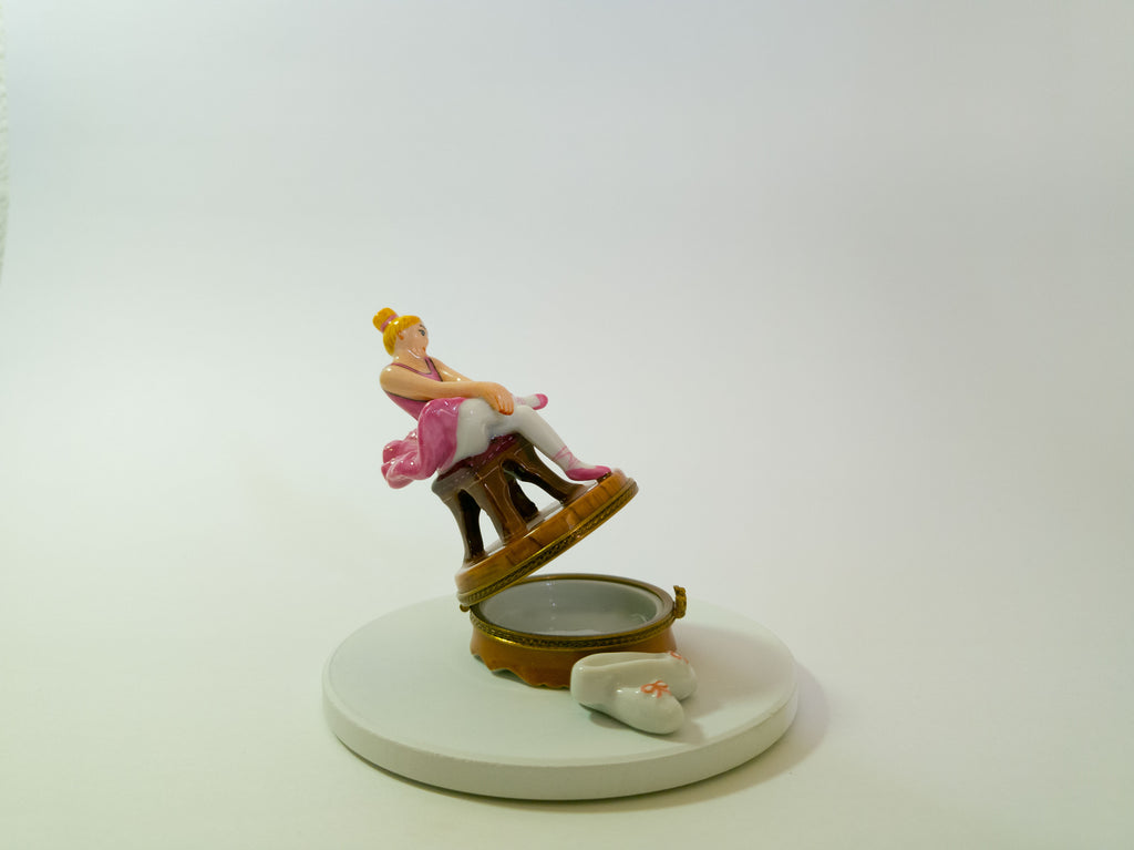 Rochard Limoges Ballerina Trinket Box with Ballet Shoes - LADYBIRD LAUGH