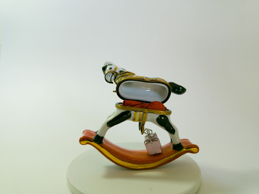 Limoges Rocking Horse Trinket Box - LADYBIRD LAUGH