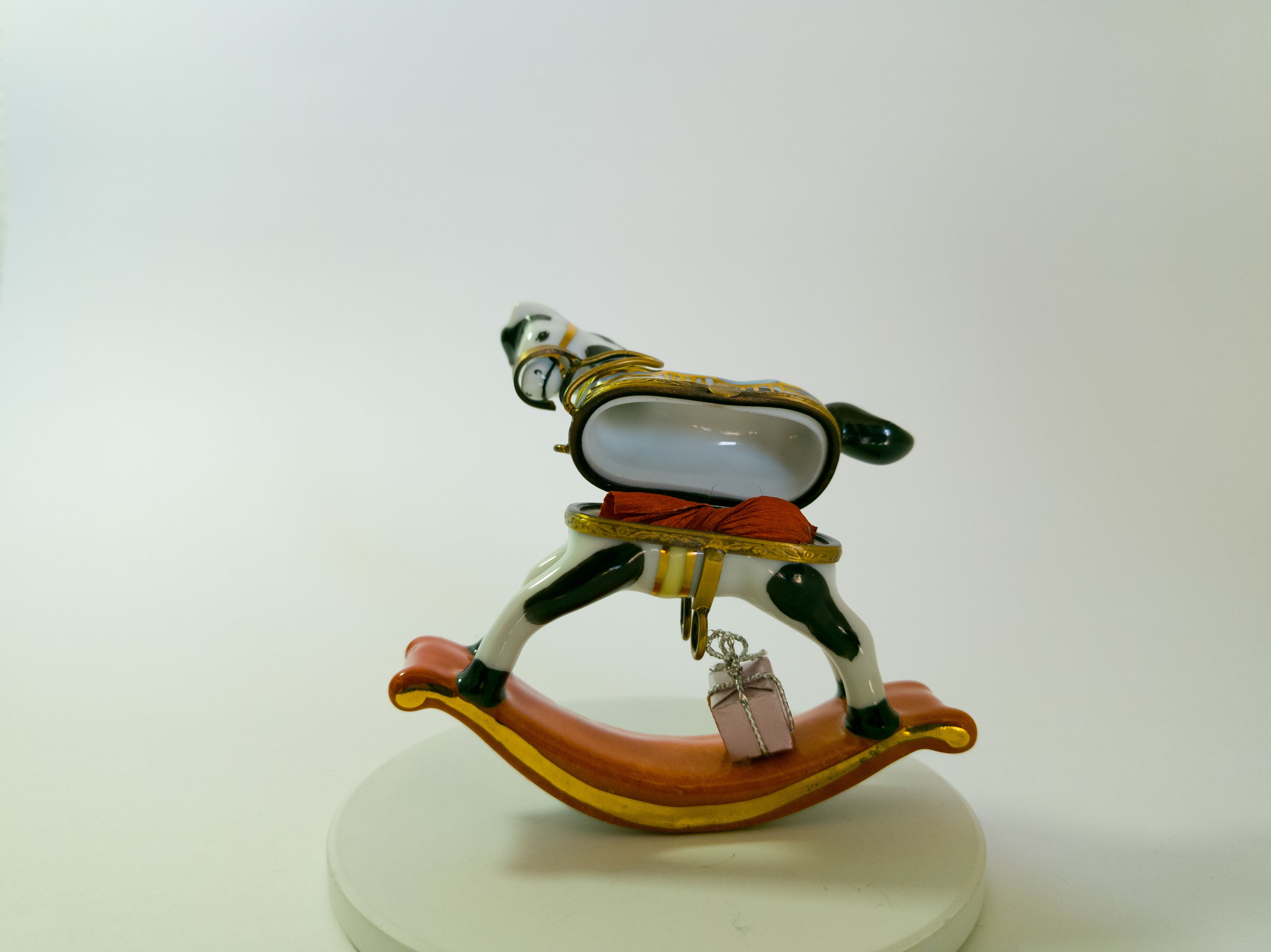 Limoges Rocking Horse Trinket Box - LADYBIRD LAUGH