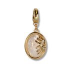Sun Charm, Mother of Pearl, Charm Bar, Bag Charm