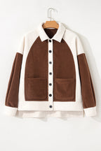 Alia Patchwork Down Fleece Shacket