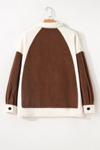 Alia Patchwork Down Fleece Shacket